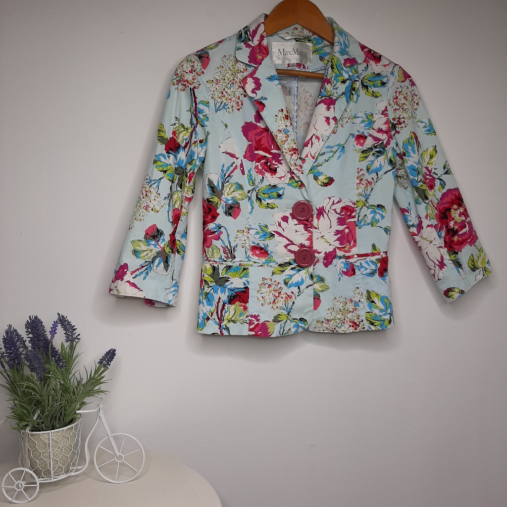 Maxmara, Floral Blazer, Like New, Size 2